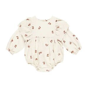 NWT Rylee and Cru Boots Kalea Long Sleeve Romper 6-12 M Cotton Western